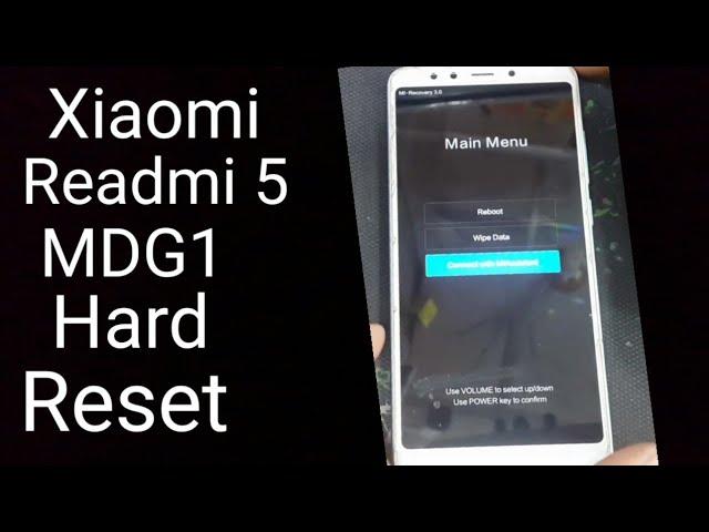 Xiaomi mi Redmi 5 | MDG1 | Hard Reset.Pattern Password Remove & unlock