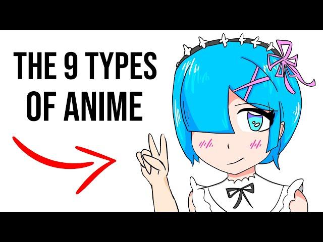 The 9 types of anime