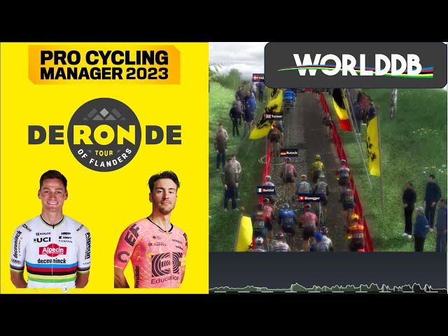 VAN DER POEL VS EVERYONE!! RONDE VAN VLAANDEREN 2024 - Pro Cycling Manager 2023