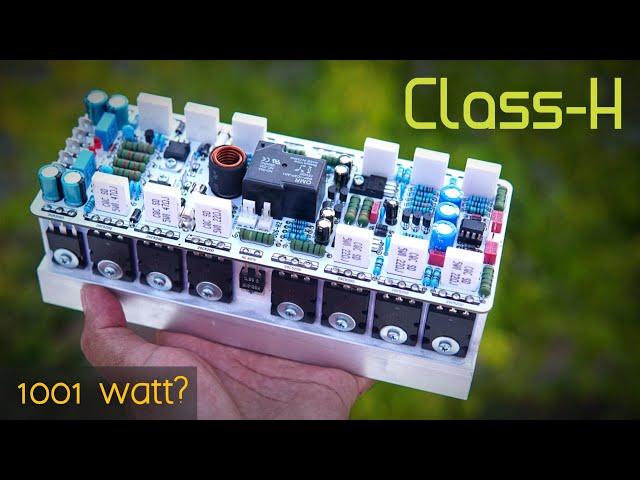 [1001watt?] Powerful 2 Tier Class-H Amplifier Board using 2SC5200 & 2SA1943 Transistors #cbzproject