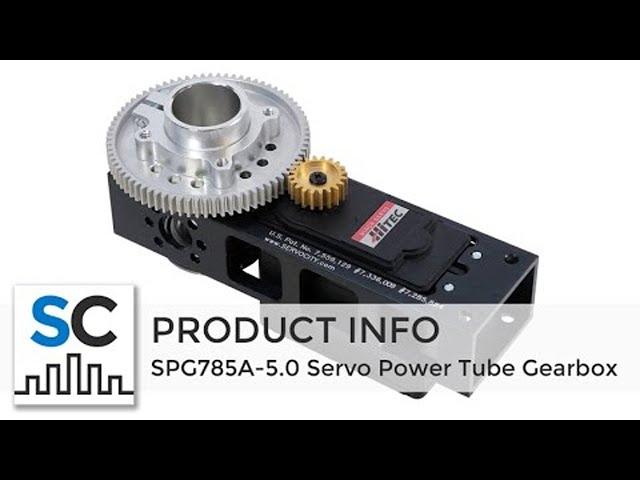 SPG785A-5.0 ServoCity.com Servo Power Tube Gearbox