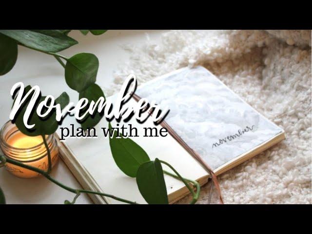 bullet journal flip through & set-up for november 2019