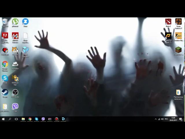 Как сделать видеообои на рабочий стол?|Рабочий стол ЗОМБИ