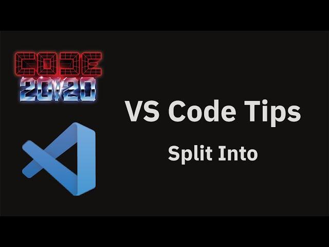 VS Code tips — Split an editor into an exiting group