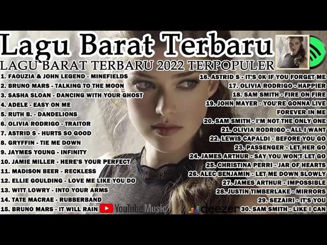 LAGU BARAT TERBARU 2022 TERPOPULER  TOP SPOTIFY PLAYLIST 2022 VIRAL TIKTOK