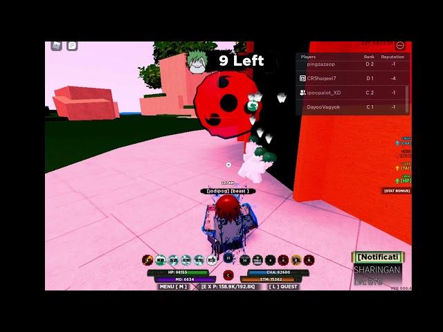 Roblox shinobi life 2 WAR MODE A HACKER!!!