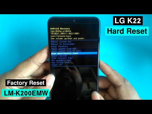 LG K22 Hard Reset | LG K22 (LM-K200EMW) Pattren Unlock | LG K22 Factory Reset | LG K22 Pin Unlock |