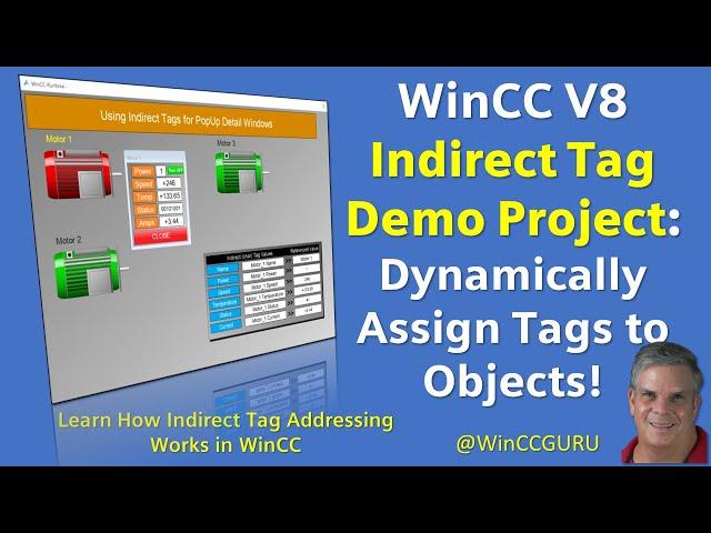 WinCC Indirect Tag Addressing - Dynamically Assign Tags to Objects #winccguru