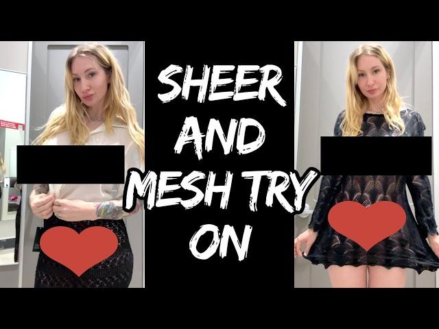 Sheer and Mesh Target Changing Room Try ON haul