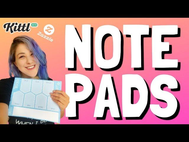 Selling Print on Demand Stationery - Zazzle Notepads Review & Design Tutorial