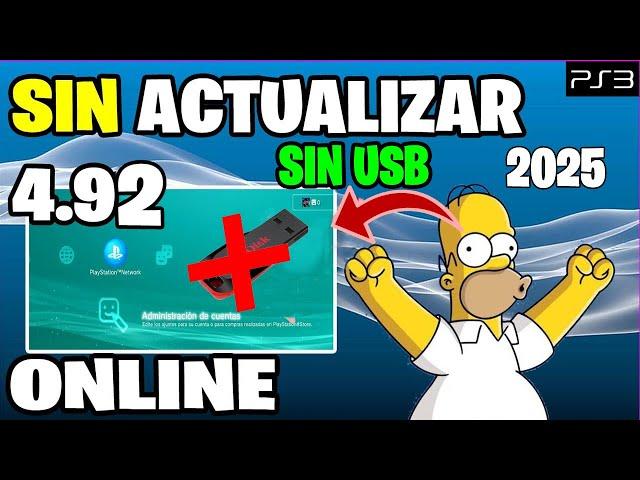 INICIA SESIÓN SIN ACTUALIZAR A 4.92 PS3 SIN USB 