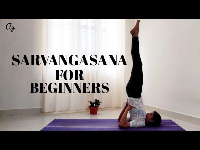 How to Sarvangasana with Preparatory poses for beginners ll Archie's Yoga