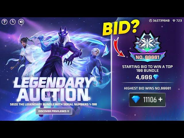 NEW LEGENDARY AUCTION EVENT| FREE FIRE NEW EVENT| FF NEW EVENT TODAY| NEW FF EVENT| GARENA FREE FIRE