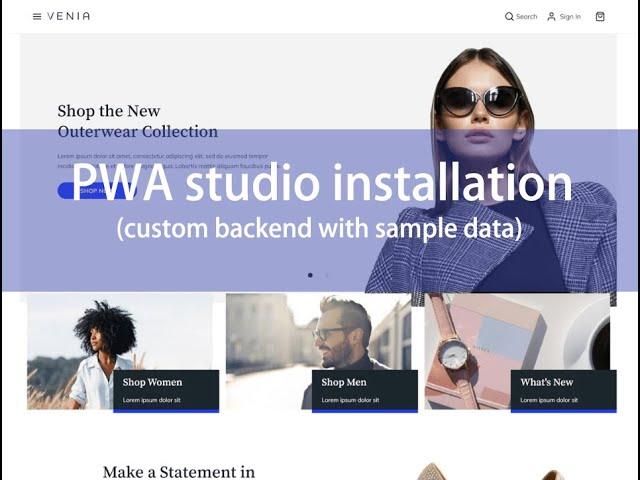 Magento 2 install pwa studio with custom backend for development