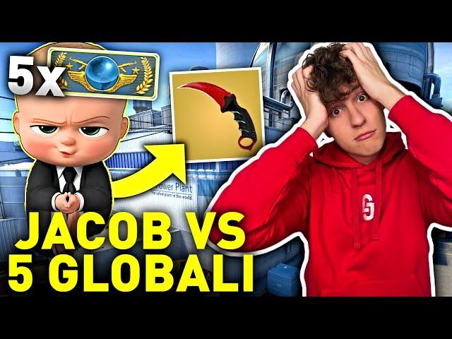 JACOB vs 5 GLOBAL ELITE o 1000 ZŁ w CSGO