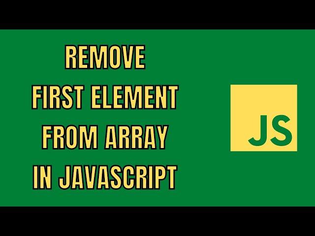 Remove First Element From Array JavaScript | HowToCodeSchool.com