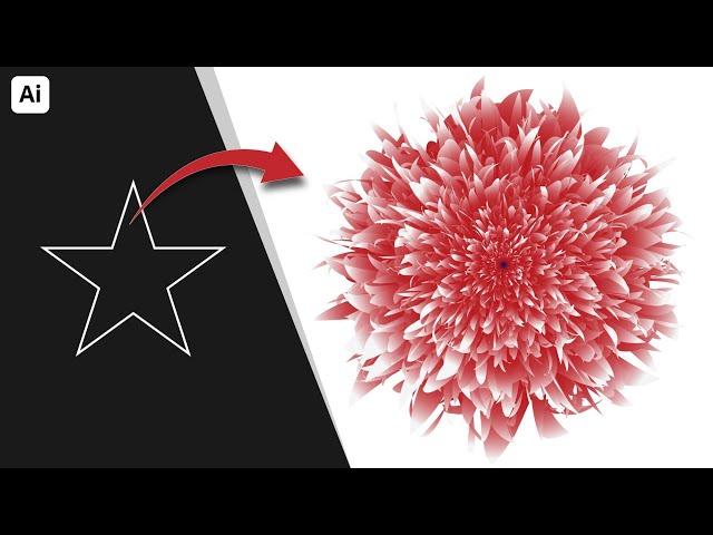 Illustrator Tutorial : How To Create Beautiful Floral Vector in Illustrator Using Blend Tool