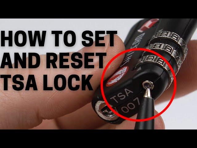 How to Set and Reset 3-dial Luggage TSA Approved Lock SHYLERO /  TSA Lock Forgot Combination