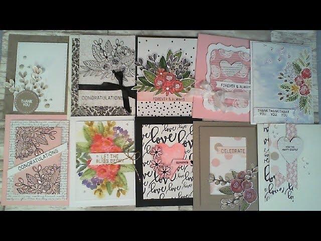 10 Cards - 1 Kit / Simon Says Stamp / June 2017 Kit / C&CT