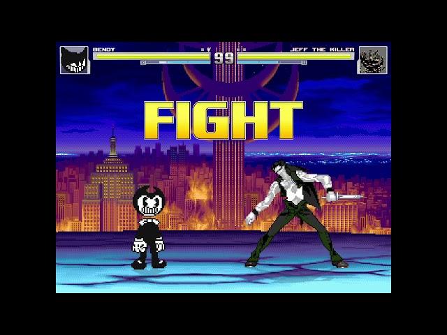 MUGEN Bendy (me) vs Jeff the Killer