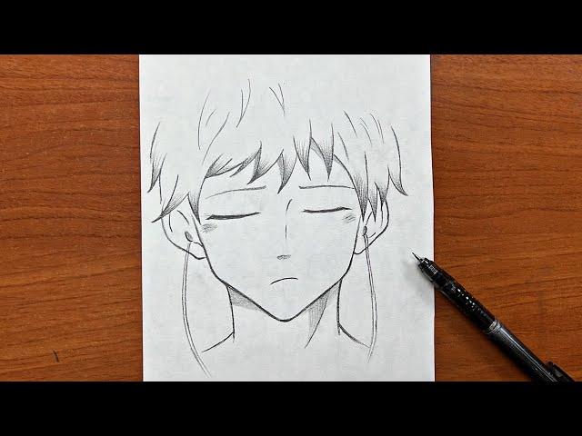 Easy to draw | How to draw anime boy step-by-step