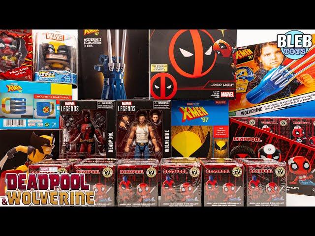 Deadpool and Wolverine Toy Collection Unboxing ASMR review | Funko mini fig | Cosbaby Hot toys |