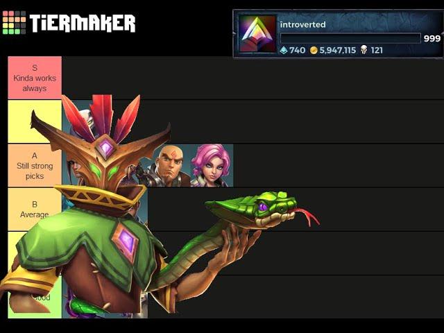 Paladins Ranked Flank Tierlist | Calamity Patch