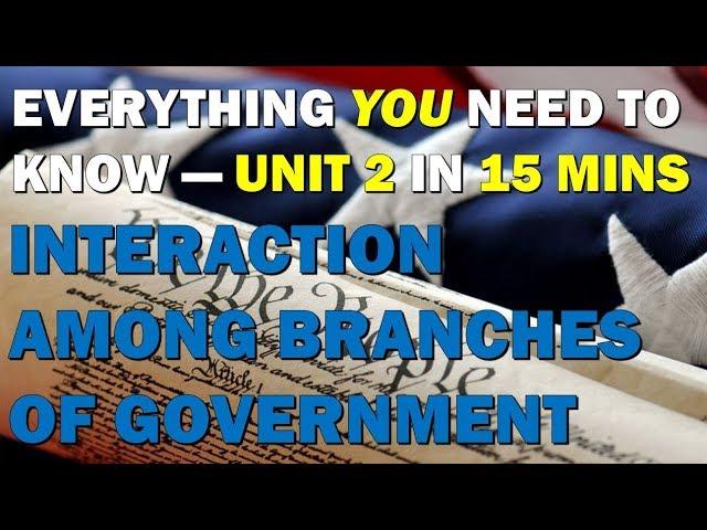 Unit 2 Review Branches of Government AP Government