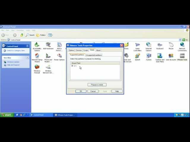 Shrink Disk VMware Tools