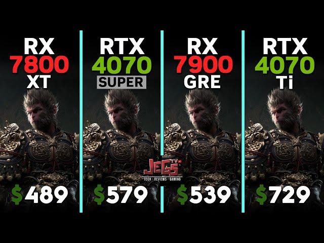 RX 7800 XT RTX 4070 Super vs RX 7900 GRE vs RTX 4070 Ti | Ryzen 5 7600 | Tested in 15 games