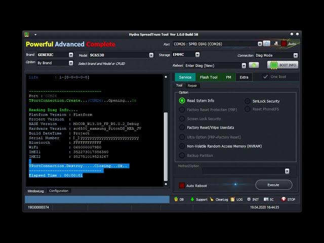 Spreadtrum IMEI Repair by Diag Port | Hydra Tool