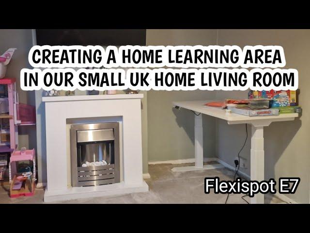 FLEXISPOT E7 DESK | HUGE CLEAN AND ORGANISE TO CREATE A HOME LEARNING AREA