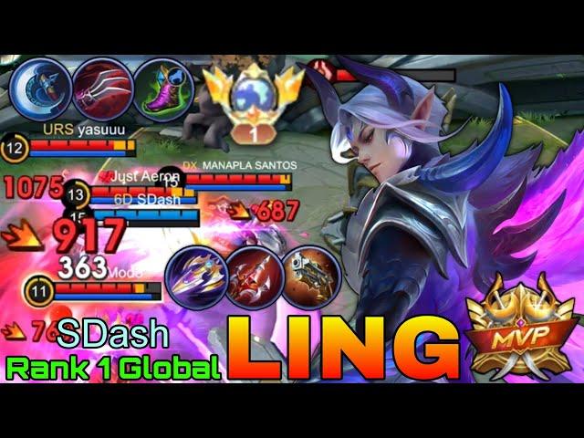 89% Win Rate Ling Deadly HyperCarry - Top 1 Global Ling by SDash - Mobile Legends