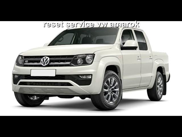 reset service vw amarok