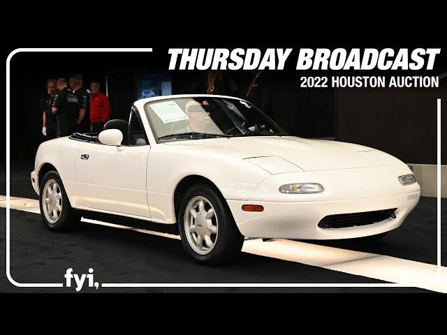 THURSDAY HOUSTON AUCTION BROADCAST - BARRETT-JACKSON 2022 HOUSTON AUCTION