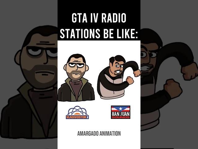 GTA IV Radio Stations Be Like: #gta #gtaiv #grandtheftauto