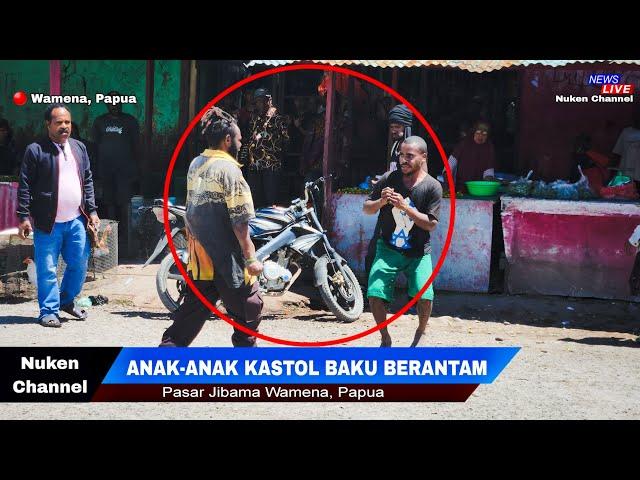 Viral..!! Anak-Anak Kastol Baku Berantam di Pasar Jibama Wamena