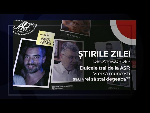 5 MARTIE 2025. Dulcele trai de la ASF: „Vrei să muncești sau vrei să stai degeaba?”