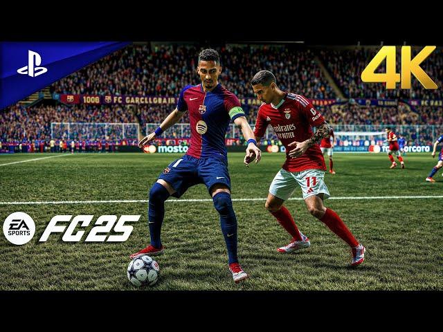 FC 25 - Barcelona vs. Benfica Ft. Yamal, Olmo, | UEFA Champions League Round 16 | PS5™ [4K60]