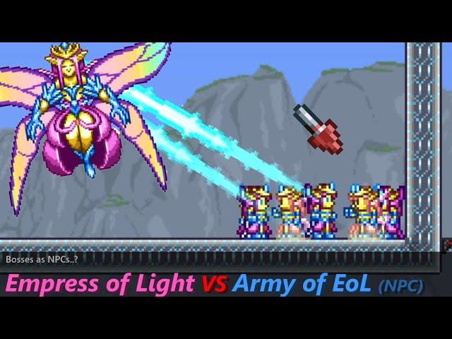 Terraria Empress of Light VS "Friendly" Empress of Light!? ─ Terraria bosses as town NPCs