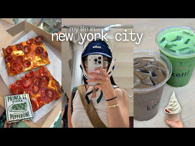 nyc vlog | thrifting in brooklyn, bakeries, matcha, prince st pizza, my go-to nyc restaurants