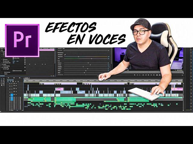 🟣 Efectos para en vocesREVERB - WALKIE TALKIE - IGLESIA - Adobe Premiere PRO