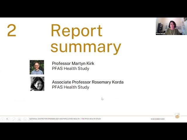 PFAS Health Study Results Webinar