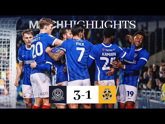 3️⃣ UNDER THE LIGHTS ️ | Pompey 3-1 Cambridge United | Highlights