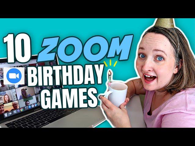 10 Zoom Birthday Party Game Ideas To Play With Friends | Zoom Games for Families and Kids