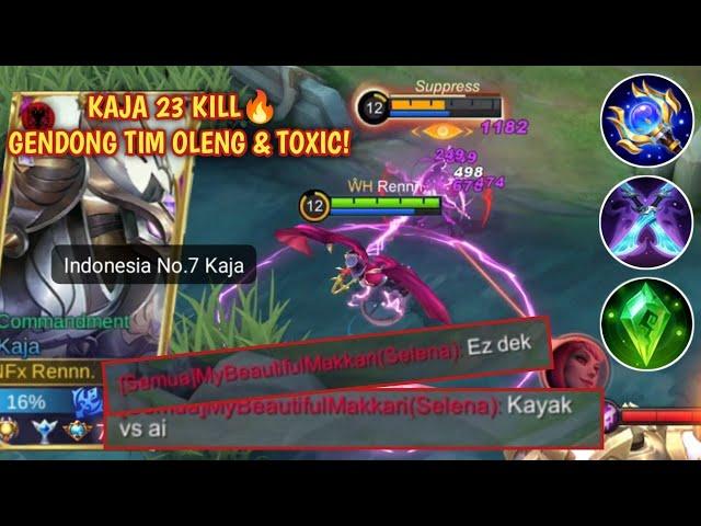 KAJA 23 KILL BANTAI MUSUH YG SOMBONG! KAJA MAGE FULL MAGIC DAMAGE | BUILD KAJA TERSAKIT 2022 - MLBB