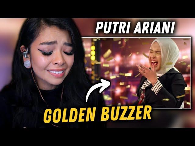 Putri Ariani Receives the GOLDEN BUZZER | AGT 2023 AUDITIONS | REACTION