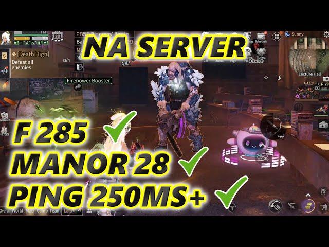 Lifeafter F285 With 250ms+ ping and Manor 28! Leggo Clear on NA Server!