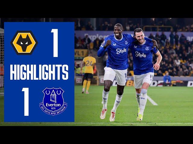 WOLVES 1-1 EVERTON | Premier League highlights