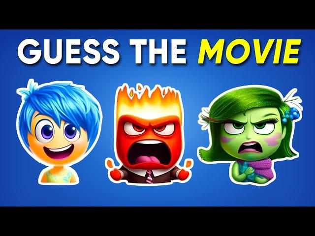 Guess the MOVIE by Emoji  Inside Out 2, Wish, The Little Mermaid